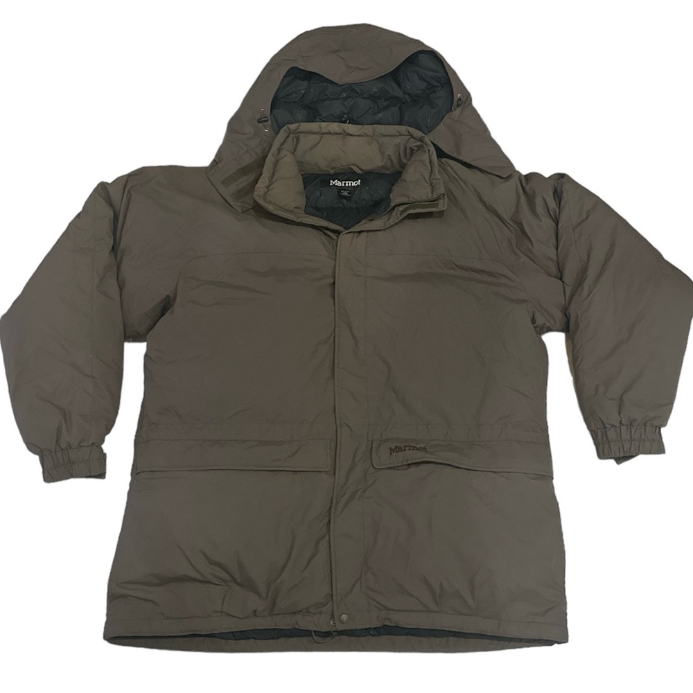 Marmot Whitehorse 650 Fill Down Parka Puffer W/ Removable Hood Mens Sz XXL EUC